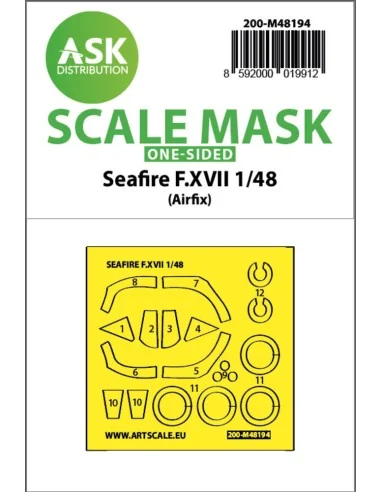 Seafire F.XVII one-sided fit and self adhesive express mask for Air...