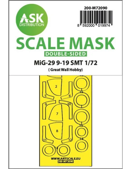 MiG-29 9-19 SMT double-sided express fit mask for Great Wall Hobby,...