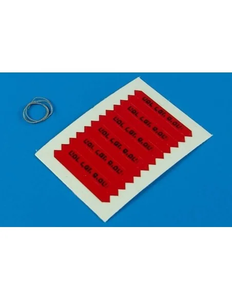 Remove before flight flags -IDF- black l, 1/32 - Aerobonus 320.011