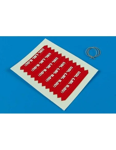 Remove before flight flags-IDF-white let, 1/32 - Aerobonus 320.012