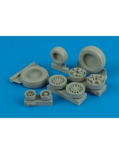 F-16l Sufa weighted wheels for Academy, 1/32 - Wheelliant 132.006
