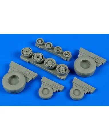 F-14B/D Tomcat weigted wheels f.HobbyBos, 1/48 - Wheelliant 148.012