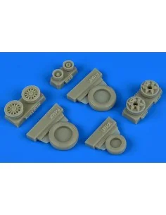 F-16I Sufa weighted wheels f.Hasgawa, 1/48 - Wheelliant 148.015