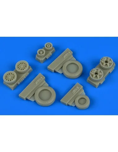 F-16I Sufa weighted wheels f.Hasgawa, 1/48 - Wheelliant 148.015