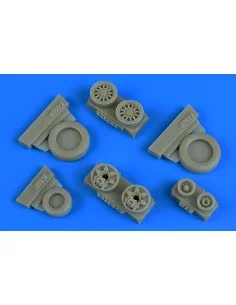 F-16I Sufa weighted wheels(GY produktion for Hasegawa, 1/48 - Wheel...