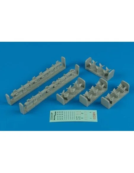 MBD-3 Soviet Multiple bomb racks, 1/48 - Aerobonus 480.002