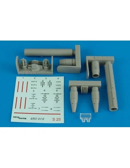 S-25-L air-to-ground rocket, 1/48 - Aerobonus 480.018