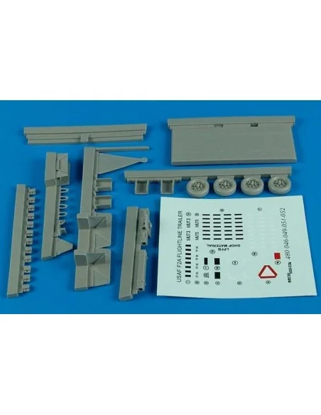 Flightline trailer F-2A (steel platform), 1/48 - Aerobonus 480.046