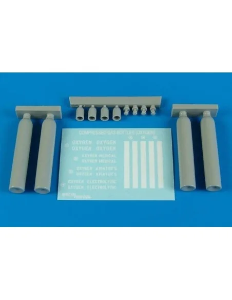 Compressed gas bottles - oxygen, 1/48 - Aerobonus 480.098