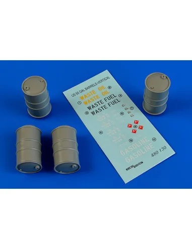 US 55 gallon barrels(vertical position), 1/48 - Aerobonus 480.130