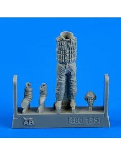 German Luftwaffe Pilot WWII w.life jacke, 1/48 - Aerobonus 480.135
