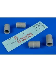 US 55 gallon barrels (empty), 1/48 - Aerobonus 480.137