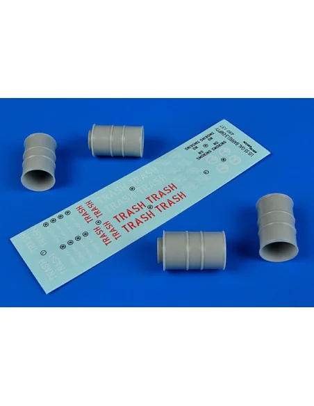 US 55 gallon barrels (empty), 1/48 - Aerobonus 480.137