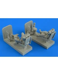 German Luftwaffe Pilot & Operator with seats f.Me-262B-1A/U1, 1/48 ...