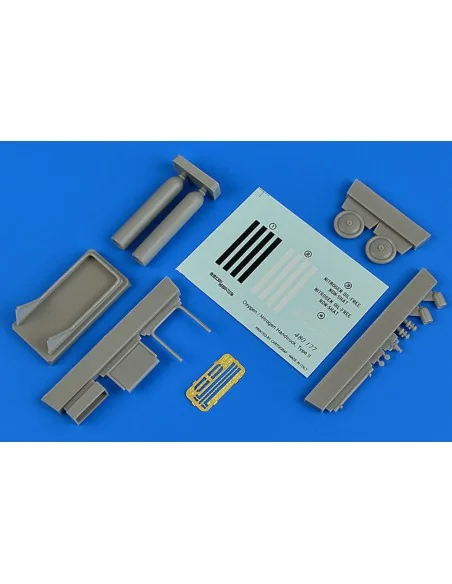 Oxygen/Nitrogen Handtruck type II, 1/48 - Aerobonus 480.177