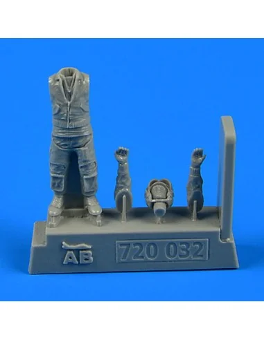 German Modern Luftwaffe/Marine Fighter Pilot, 1/72 - Aerobonus 720032