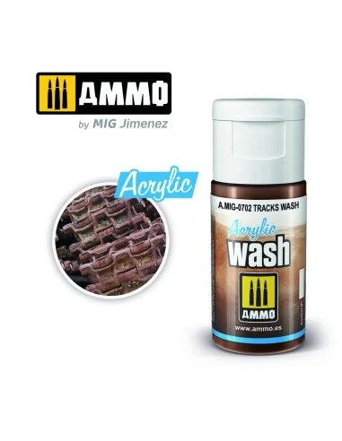 ACRYLIC WASH Tracks Wash - AMMO by MIG Jimenez A.MIG-0702