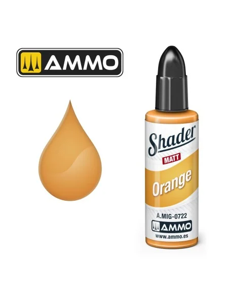 MATT SHADER Orange - AMMO by MIG Jimenez A.MIG-0722