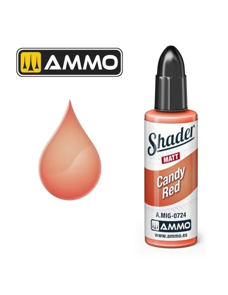 MATT SHADER Candy Red - AMMO by MIG Jimenez A.MIG-0724
