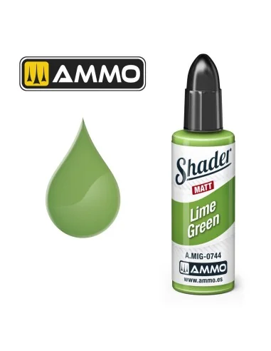 MATT SHADER Lime Green - AMMO by MIG Jimenez A.MIG-0744