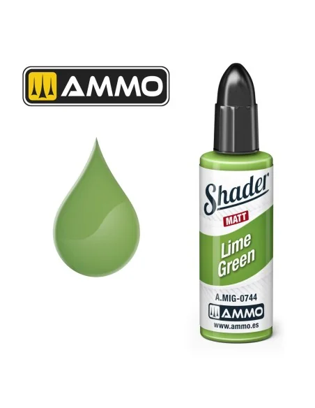 MATT SHADER Lime Green - AMMO by MIG Jimenez A.MIG-0744