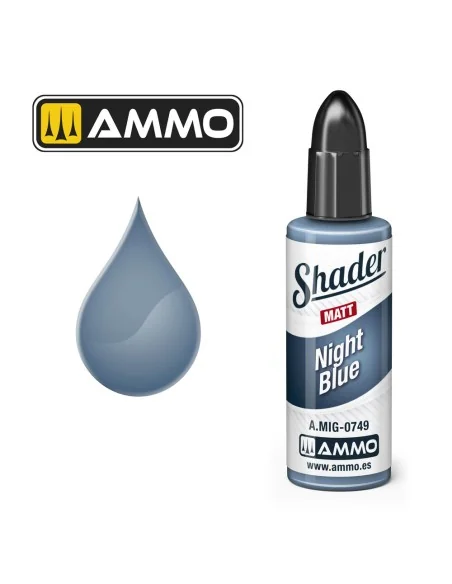 MATT SHADER Night Blue - AMMO by MIG Jimenez A.MIG-0749