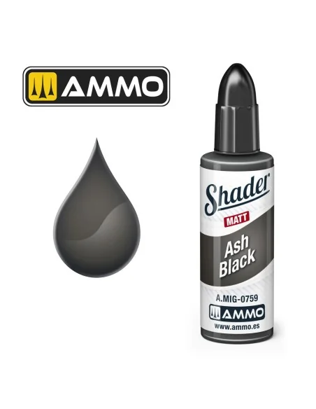 MATT SHADER Ash Black - AMMO by MIG Jimenez A.MIG-0759