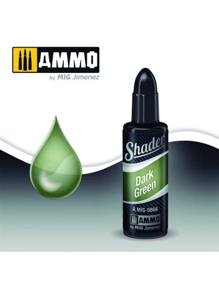 SHADER Dark Green - AMMO by MIG Jimenez A.MIG-0866