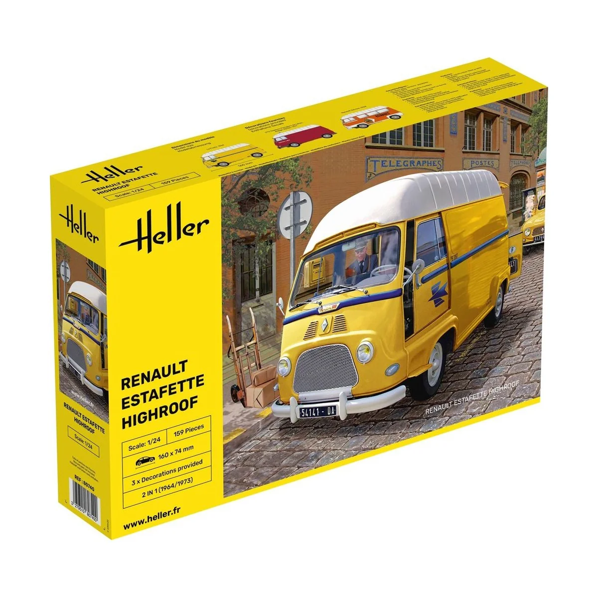 Renault Estafette Highroof, 1/24 - Heller 80740