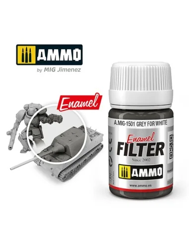 FILTER Grey for White - AMMO by MIG Jimenez A.MIG-1501