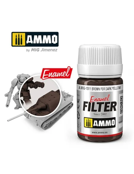 FILTER Brown for Dark Yellow - AMMO by MIG Jimenez A.MIG-1511