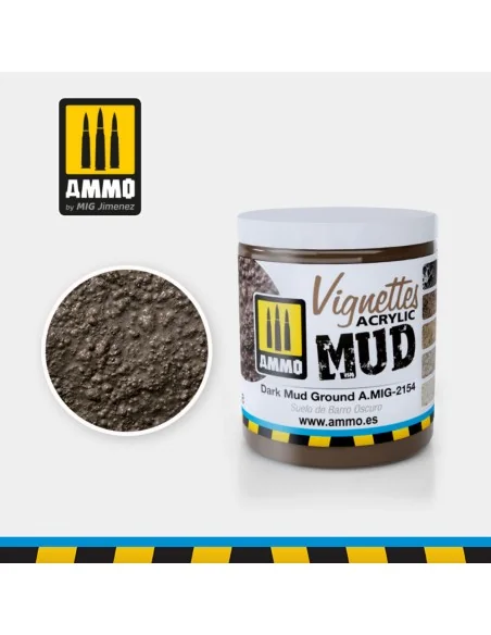 VIGNETTES Dark Mud Ground - AMMO by MIG Jimenez A.MIG-2154