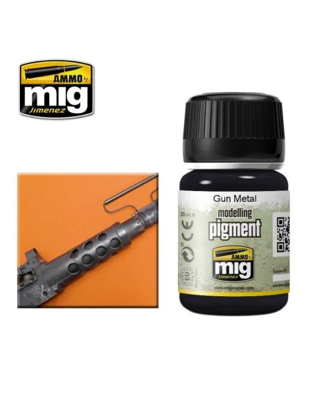 PIGMENT Gun Metal - AMMO by MIG Jimenez A.MIG-3009