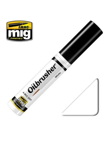 OILBRUSHER White - AMMO by MIG Jimenez A.MIG-3501