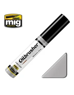 OILBRUSHER Medium Grey - AMMO by MIG Jimenez A.MIG-3509