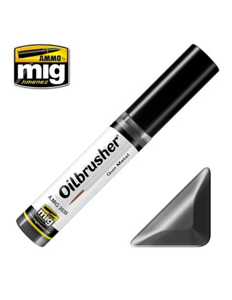 OILBRUSHER Gun Metal - AMMO by MIG Jimenez A.MIG-3535