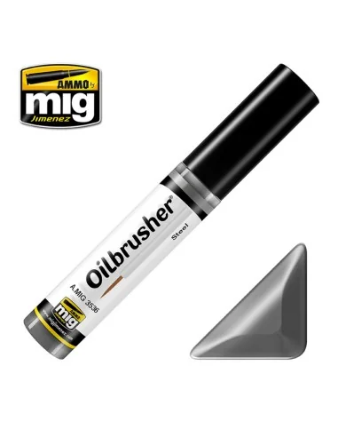 OILBRUSHER Steel - AMMO by MIG Jimenez A.MIG-3536