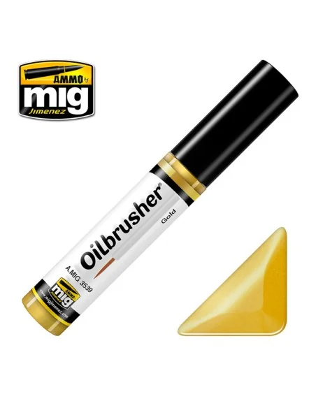 [NO_DESC] OILBRUSHER Gold - AMMO by MIG Jimenez A.MIG-3539
