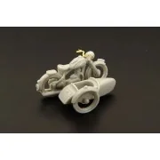 Jawa 250 Perak with sidecar year1946, 1/87 - Hauler HLR87159