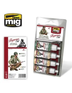 US Forces Uniforms WWII Figures Set - AMMO by MIG Jimenez A.MIG-7022