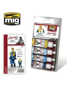 RAF WWII Pilot Figures Set - AMMO by MIG Jimenez A.MIG-7026