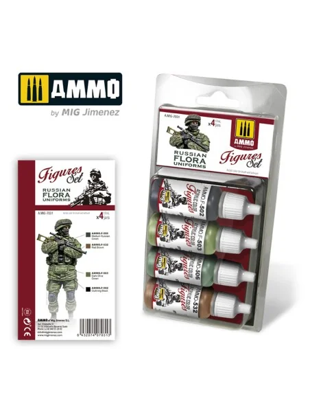 Russian Flora Uniforms Figures Set - AMMO by MIG Jimenez A.MIG-7031