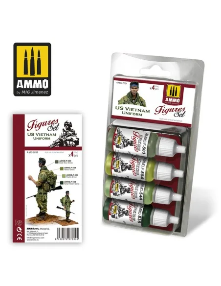 US Vietnam Uniform Figures Set - AMMO by MIG Jimenez A.MIG-7034
