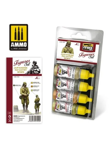 Japanese Infantry WWII Figures Set - AMMO by MIG Jimenez A.MIG-7040