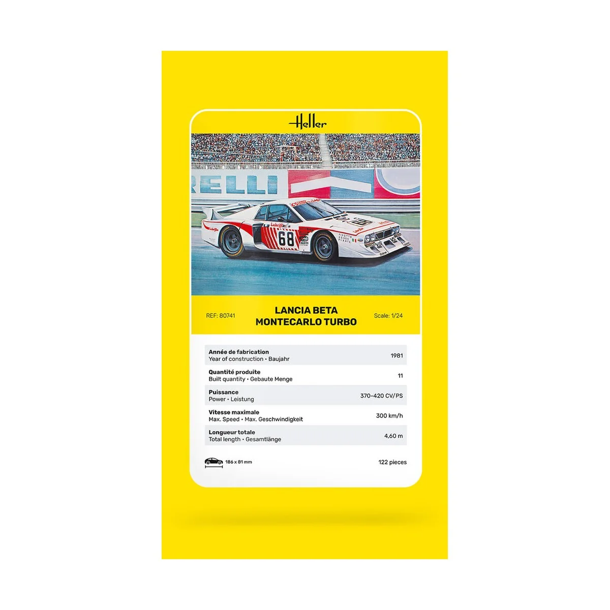 Lancia Beta Montecarlo Turbo, 1/24 - Heller 80741