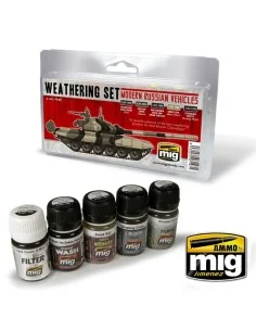 Modern Russian Vehicles Weathering Set - AMMO by MIG Jimenez A.MIG-...