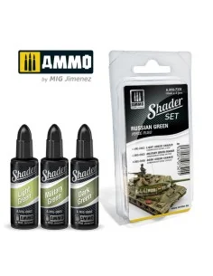 SHADER Set Russian Green - AMMO by MIG Jimenez A.MIG-7321