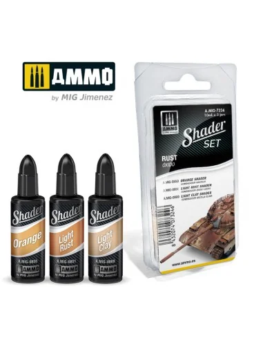 SHADER Set Rust - AMMO by MIG Jimenez A.MIG-7324