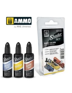 SHADER Set Basic Colors - AMMO by MIG Jimenez A.MIG-7329