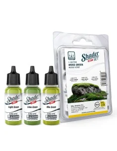 Matt SHADER Set Moss Green - AMMO by MIG Jimenez A.MIG-7330